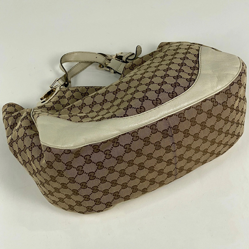 Gucci bag handbag GG canvas tote brown